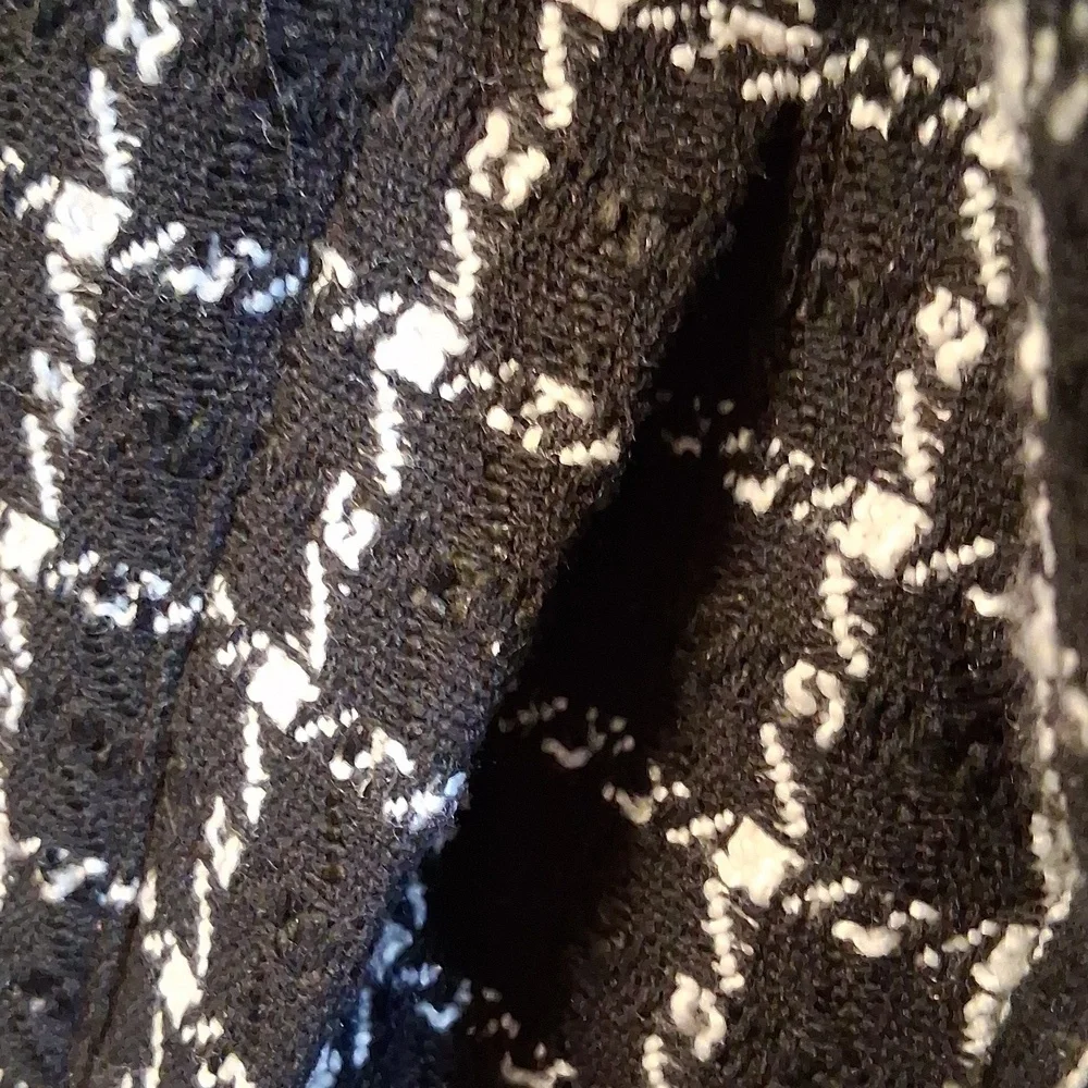 NWT Jason Wu Black & White Tweed Puffer - Picture 5 of 9